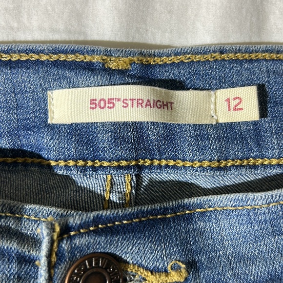 4th- Levi's 505 Straight Street Classic Jeans - Picture 6 of 11